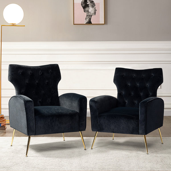 Etta Avenue™ Groombridge Upholstered Wingback Chair & Reviews | Wayfair